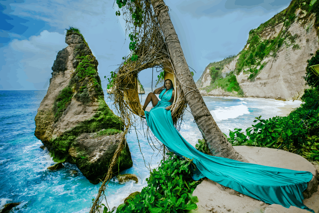 Dresses on the sea