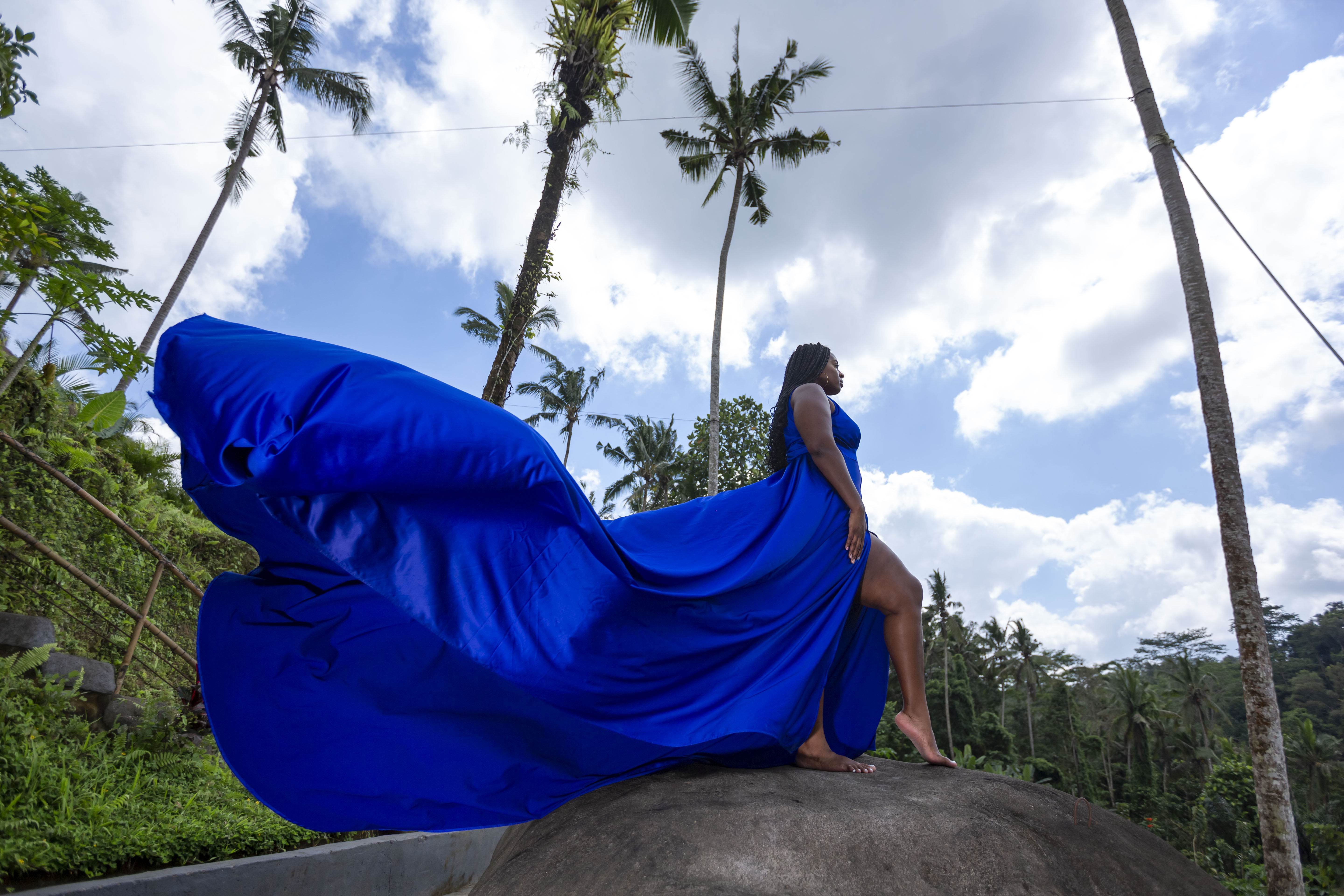 Blue dresses